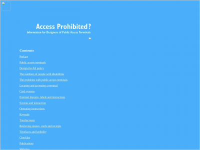 Imagem do post Access Prohibited?