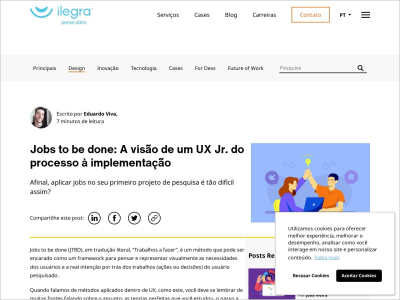 Imagem do post Jobs to be done: A visão de um UX Jr. do processo à implementação