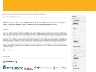 Imagem do post O Design Centrado no Humano aplicado: A utilização da abordagem em diferentes projetos e etapas do Design | Applied Human Centered Design: The use of the approach in different projects and design steps