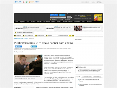 Imagem do post Publicitário brasileiro cria o banner com cheiro