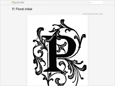 Imagem do post P, Floral initial