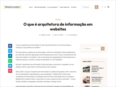 Imagem do post O que é arquitetura de informação em websites