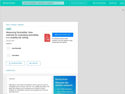 Imagem do post Measuring Desirability: New methods for evaluating desirability in a usability lab setting